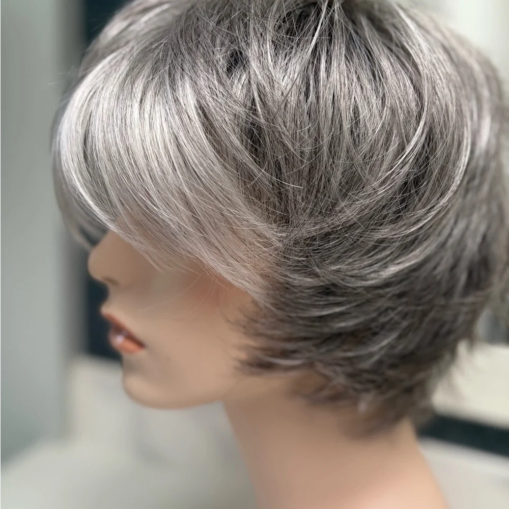 Elegant Silver Gray Women's Wig - Picture 1 of 5